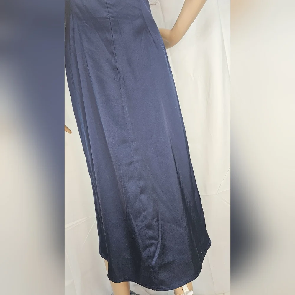 re:named Navy Draped Midi Dress - Picture 8 of 16